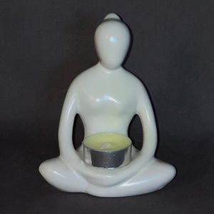 Meditating Figure Candle Holder